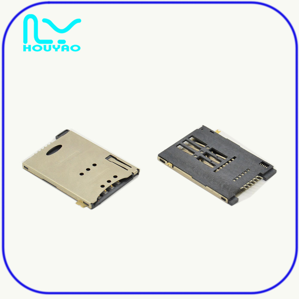 SIM-self-elastic card 8pin-H1.85