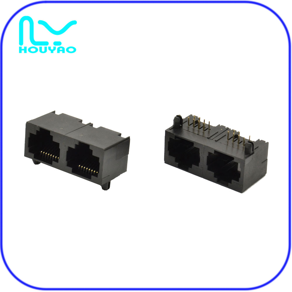 RJ45 5J 1X2 全塑無燈