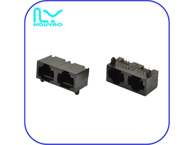 RJ45 5J 1X2 全塑無燈